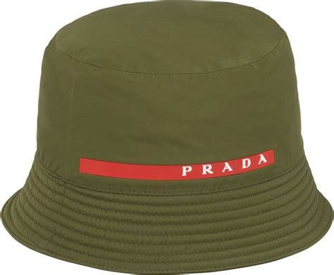 prada bucket hat green